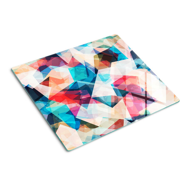 Tábua para cozinha Geometrias abstratas em cores pastel