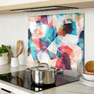 Tábua para cozinha Geometrias abstratas em cores pastel