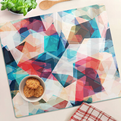 Tábua para cozinha Geometrias abstratas em cores pastel