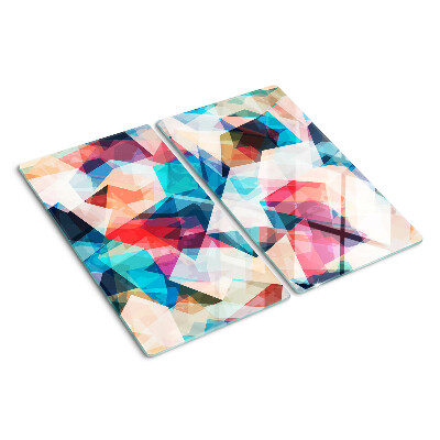 Tábua para cozinha Geometrias abstratas em cores pastel