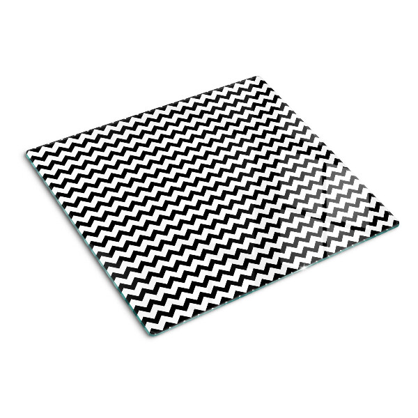 Tábua para cozinha Ziguezagues em preto e branco