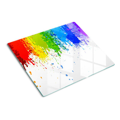 Tábua para corte Manchas de tinta coloridas
