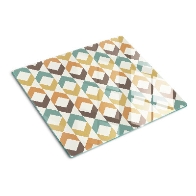 Tábua para cozinha Geometria em cores pastel