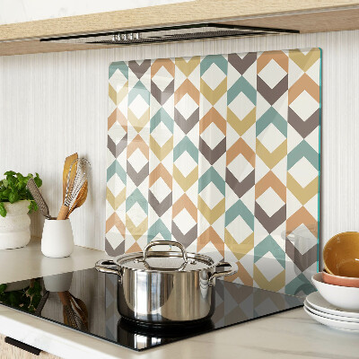 Tábua para cozinha Geometria em cores pastel