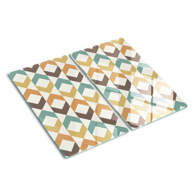 Tábua para cozinha Geometria em cores pastel