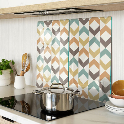 Tábua para cozinha Geometria em cores pastel