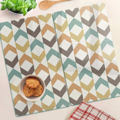 Tábua para cozinha Geometria em cores pastel