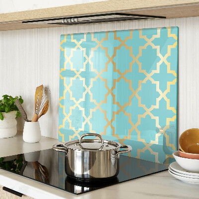 Tábua para corte Motivo arabesco em tons de azul