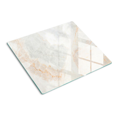 Tábua para corte Padrão de mármore com veios dourados