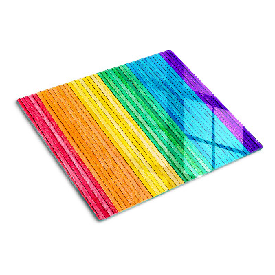 Tábua para cozinha Listras coloridas de arco-íris