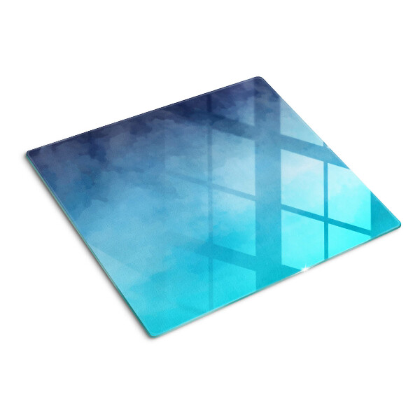 Tábua para corte Névoa transparente em tons de azul