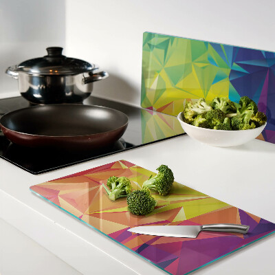 Tábua para cozinha Geometria colorida