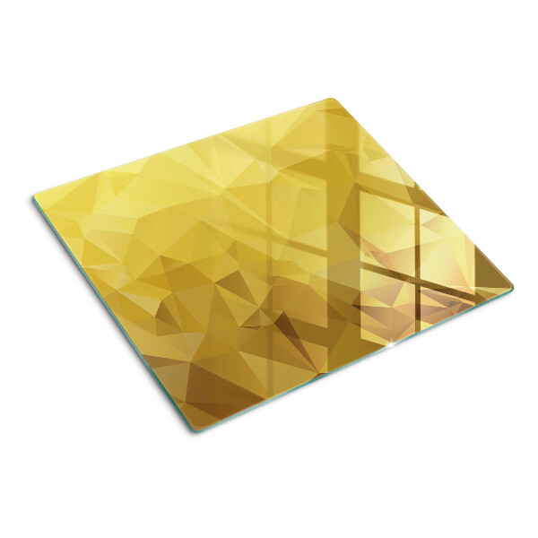 Tábua para cozinha Geometria em tons de ouro