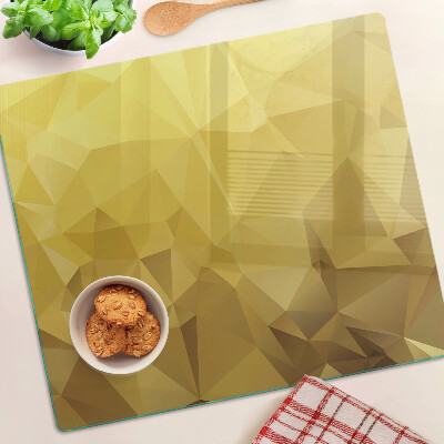 Tábua para cozinha Geometria em tons de ouro
