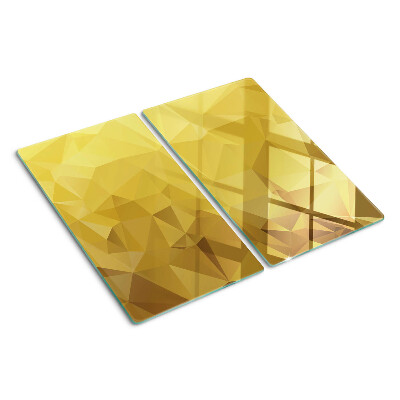 Tábua para cozinha Geometria em tons de ouro