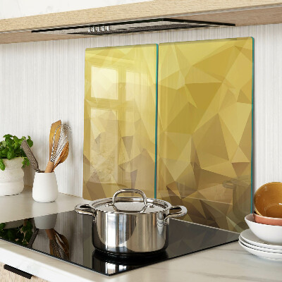 Tábua para cozinha Geometria em tons de ouro