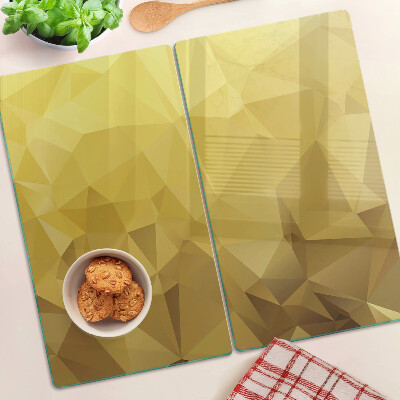 Tábua para cozinha Geometria em tons de ouro