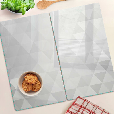 Tábua para cozinha Padrões geométricos em tons de cinza