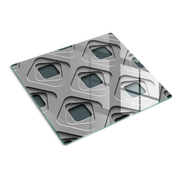 Tábua para corte Padrões geométricos em tons de cinza