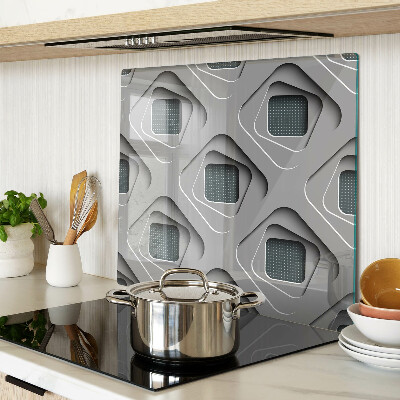 Tábua para corte Padrões geométricos em tons de cinza