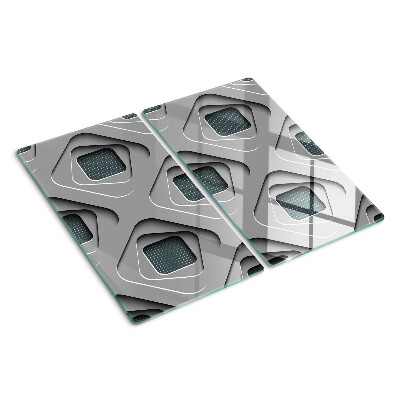 Tábua para corte Padrões geométricos em tons de cinza