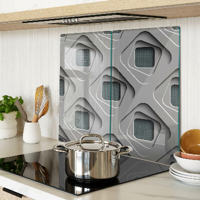 Tábua para corte Padrões geométricos em tons de cinza