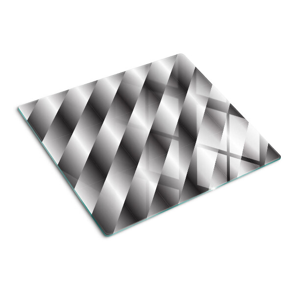 Tábua para cozinha Padrões geométricos em tons de cinza