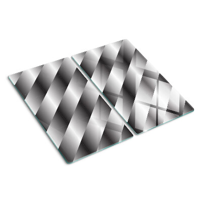 Tábua para cozinha Padrões geométricos em tons de cinza