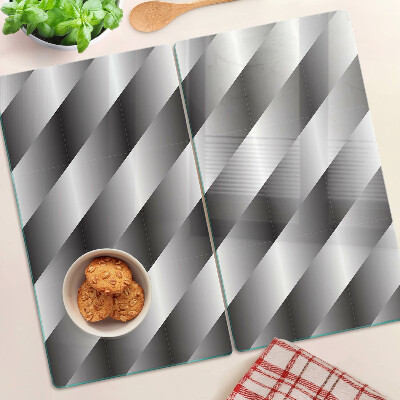 Tábua para cozinha Padrões geométricos em tons de cinza