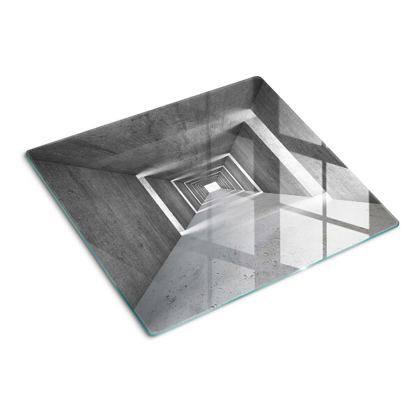 Tábua para corte Túnel arquitetônico em tons de cinza