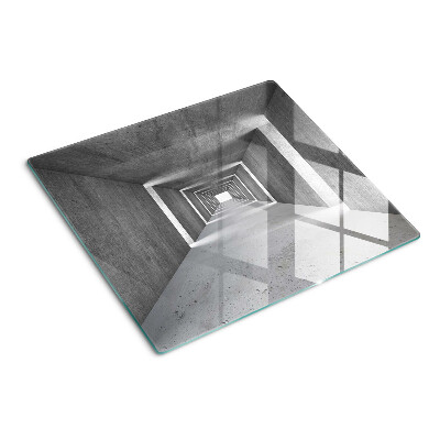 Tábua para corte Túnel arquitetônico em tons de cinza