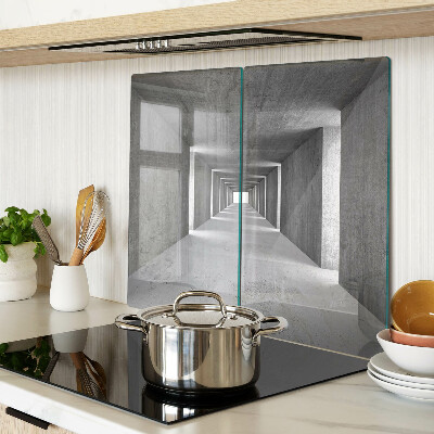 Tábua para corte Túnel arquitetônico em tons de cinza