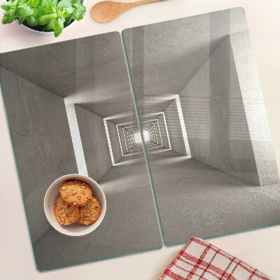 Tábua para corte Interior geométrico com efeito de profundidade