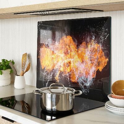 Tábua para cozinha Fogo e água