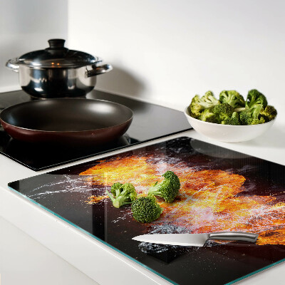 Tábua para cozinha Fogo e água