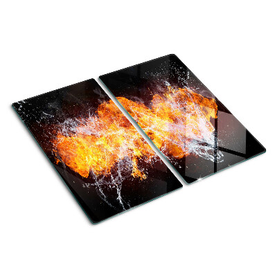 Tábua para cozinha Fogo e água