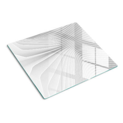 Tábua para cozinha Ondas e linhas em tons de cinza