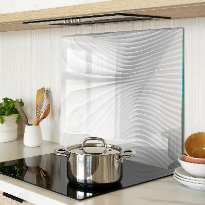 Tábua para cozinha Ondas e linhas em tons de cinza