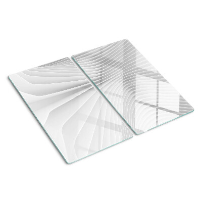 Tábua para cozinha Ondas e linhas em tons de cinza