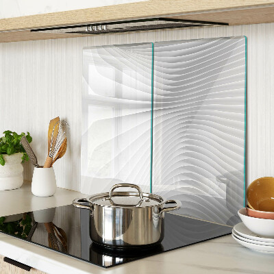 Tábua para cozinha Ondas e linhas em tons de cinza