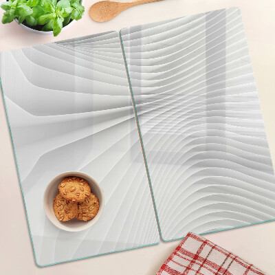 Tábua para cozinha Ondas e linhas em tons de cinza