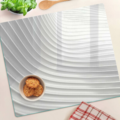 Tábua para corte Ondas e linhas em tons de cinza