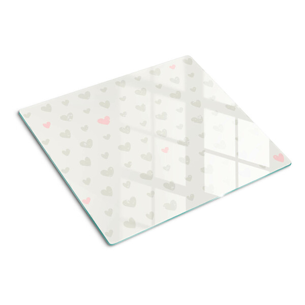 Tábua para cozinha Corações em cores diferentes