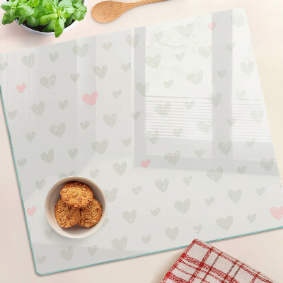 Tábua para cozinha Corações em cores diferentes