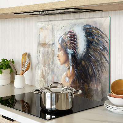 Tábua para cozinha Índio com cocar de penas