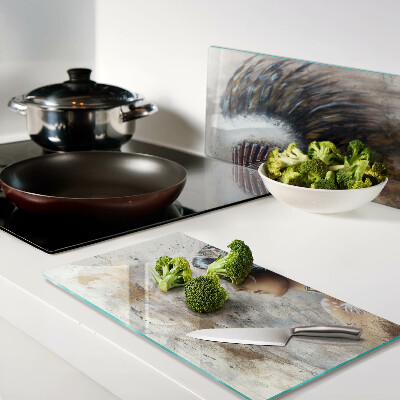 Tábua para cozinha Índio com cocar de penas