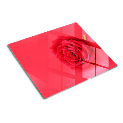 Tábua para cozinha Rosa vermelha no fundo