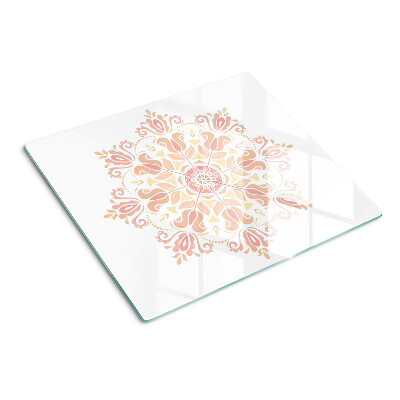 Tábua para corte Mandala em tons de rosa