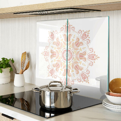 Tábua para corte Mandala em tons de rosa