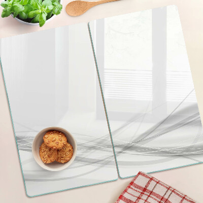 Tábua para cozinha Linhas e ondas abstratas